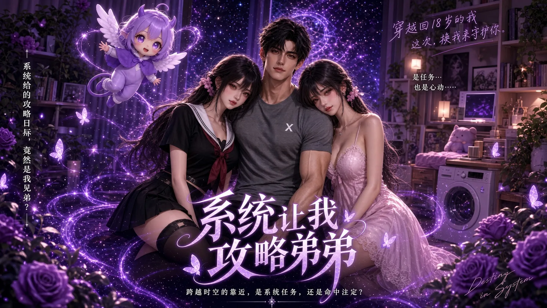 系统带我攻略弟弟 AI成人漫剧 完整版01-07集 封面