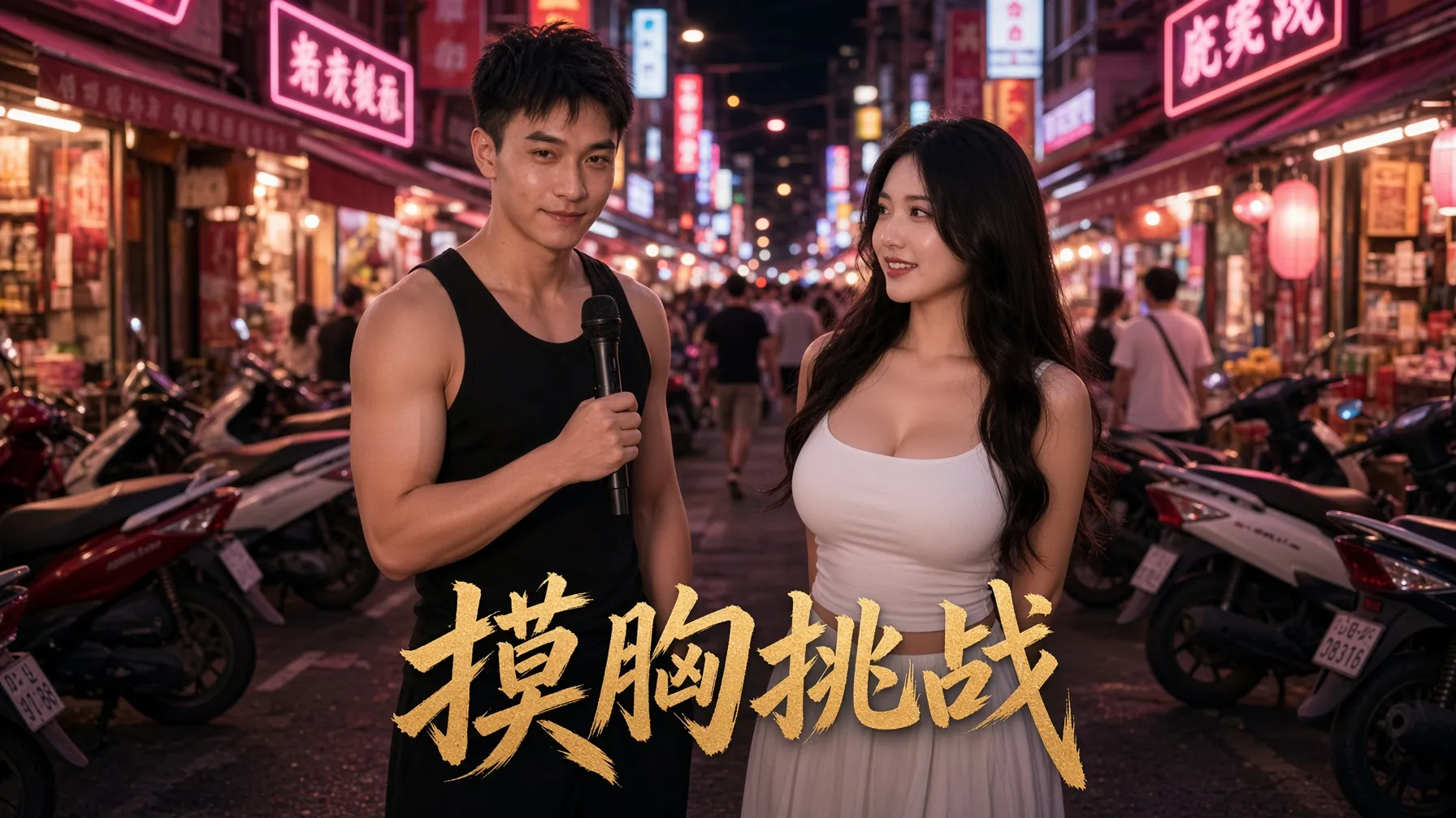 摸胸挑战 AI成人短剧 完整版