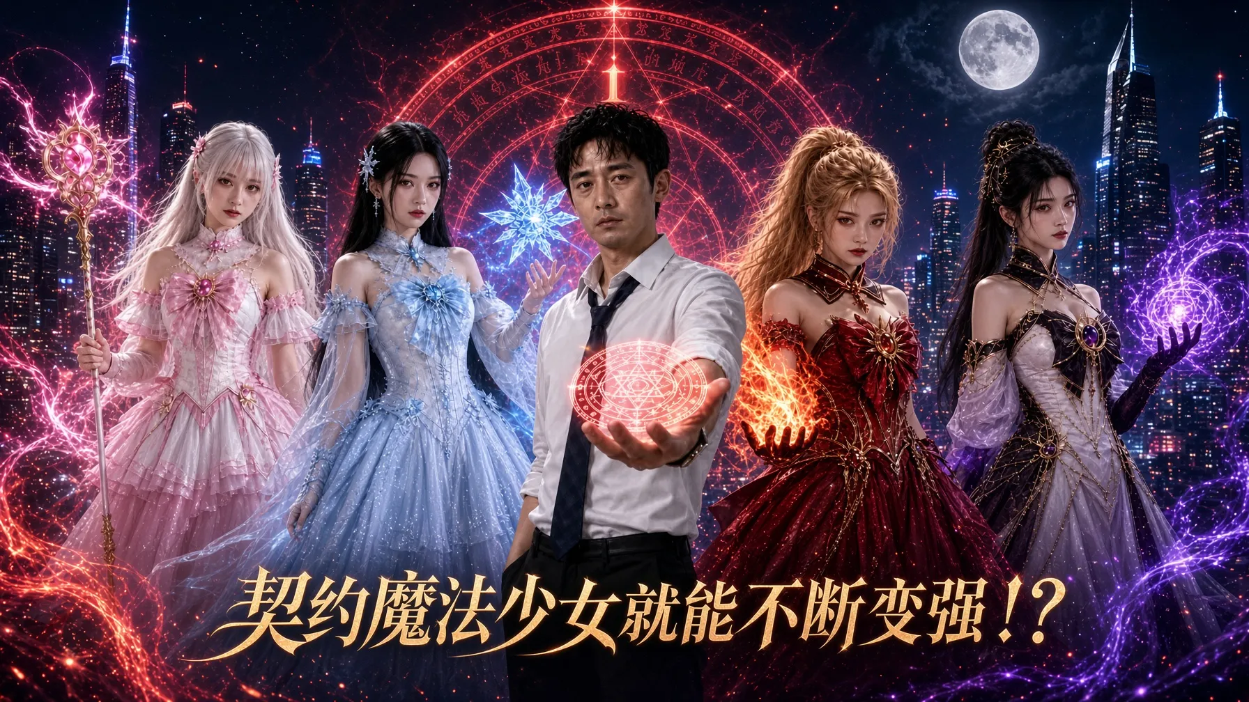 契约魔法少女就能不断变强 AI成人短剧 完整版
