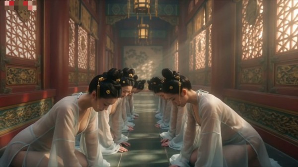 【AI明星短剧】刘浩存《淫乱后宫》带你体验陛下的快乐，第一人称视角海报