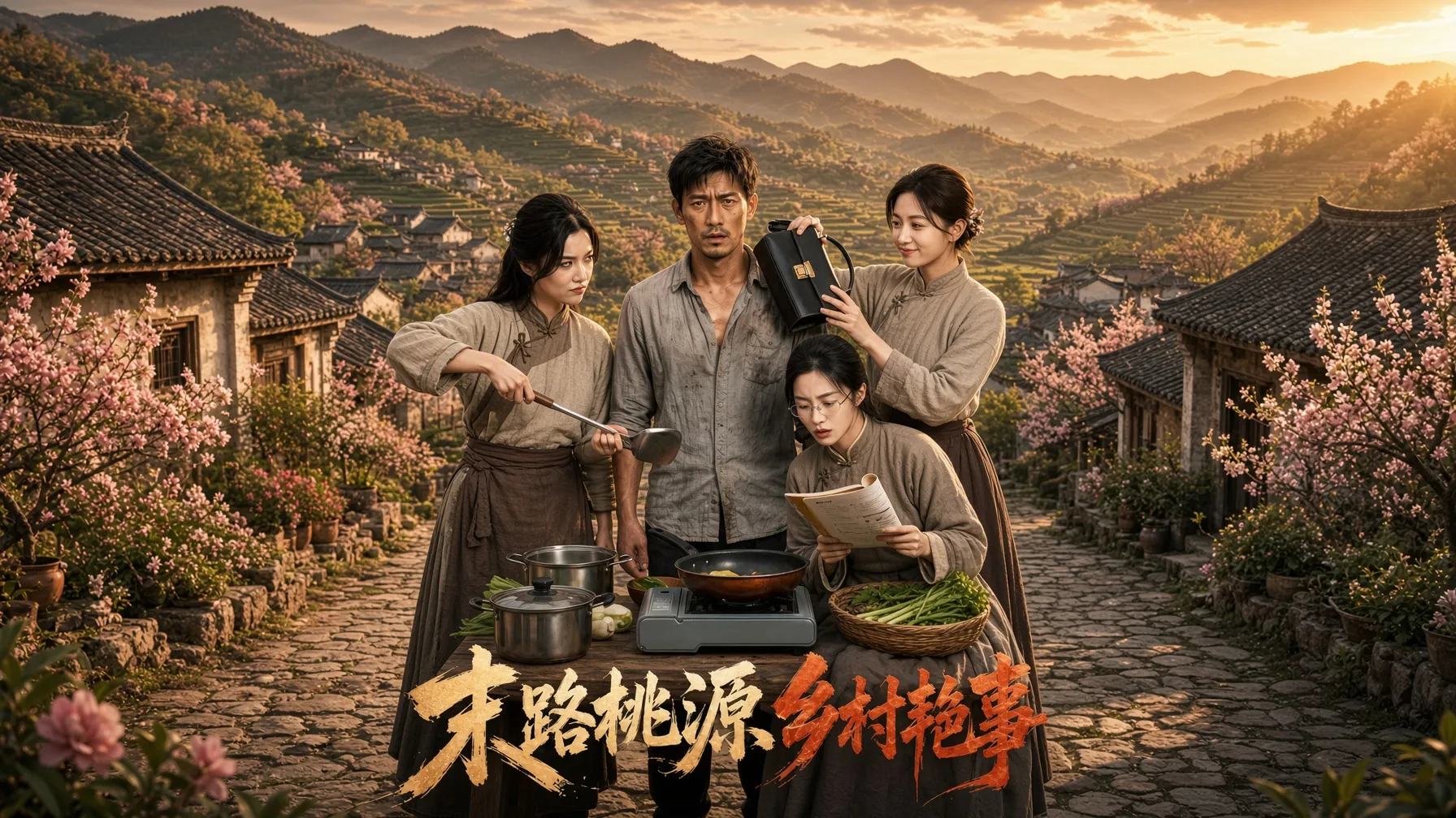 末路桃源乡村艳事 AI成人短剧 完整版 封面