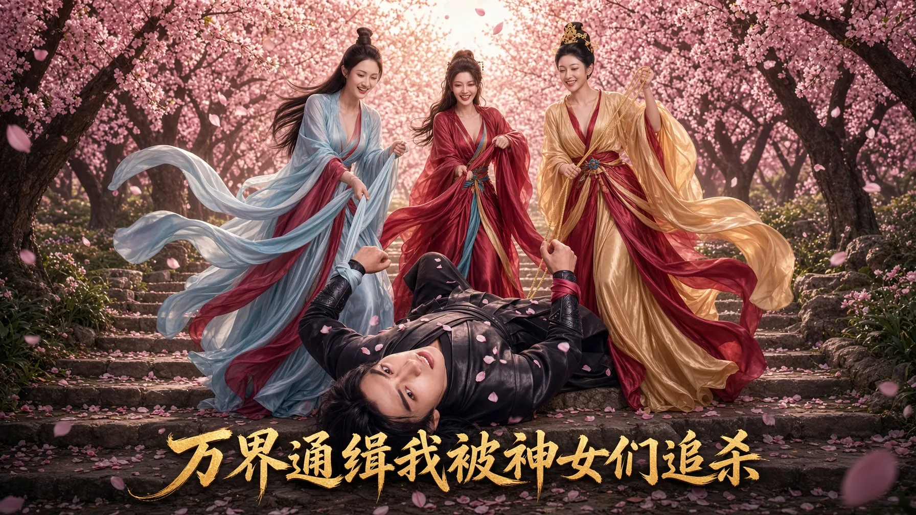 万界通缉 我被神女们追杀 AI成人短剧 完整版 封面