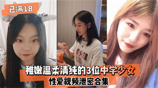 18女友 稚嫩温柔清纯的3位中学少女 性爱视频遭泄密合集 封面