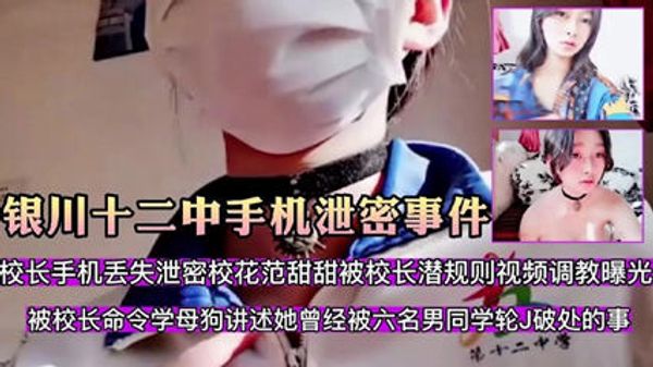 银川十二中手机泄密事件校花范甜甜被校长潜规则 封面