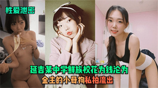 性爱泄密延吉某中学鲜族校花为钱沦为金主的小母狗私拍流出 封面