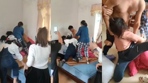 抓奸在床系列奸夫被打的好惨 封面