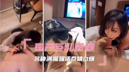 巨乳嫩模骚货母狗 各种骚话淫语挑逗 情趣装扮深喉口交吃鸡 大屌无套抽插骚逼 口爆吞精 封面