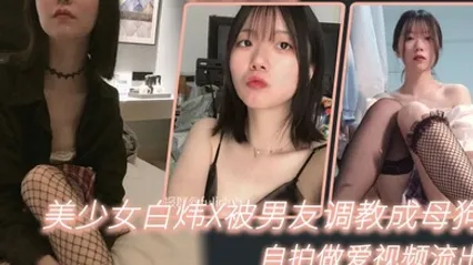 自拍泄密美少女白炜X被男友调教成母狗自拍做爱视频流出 全集 封面
