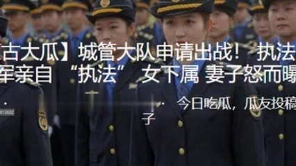 城管大队申请出战执法中队长王德军亲自执法女下属妻子怒而曝光 全集 封面
