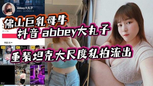 佛山巨乳母牛_抖音_abbey大丸子_重装坦克大尺度私拍流出 封面