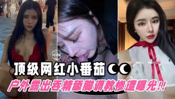 撸点极高-顶流网红被包养户外露出舔脚吞精等调教惨遭粉丝曝光！网红小番茄的世界末日 封面