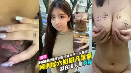 河南财经管理学院巨乳大学生李嘉琪大玩网调 怼在镜头前卖骚 揉捏大奶掰开黑逼跟远程男友玩网调视频流出！ 封面