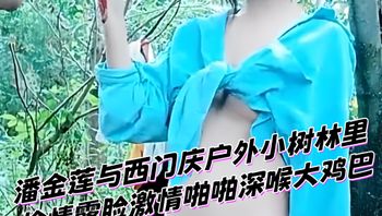 潘金莲与西门庆户外小树林里偷情露脸激情啪啪深喉大鸡巴 封面