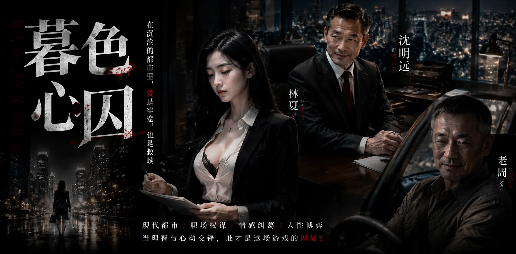 暮色心囚 AI漫剧 重生一世狂操美女秘书 办公室内各种姿势抽插直接性爱到高潮