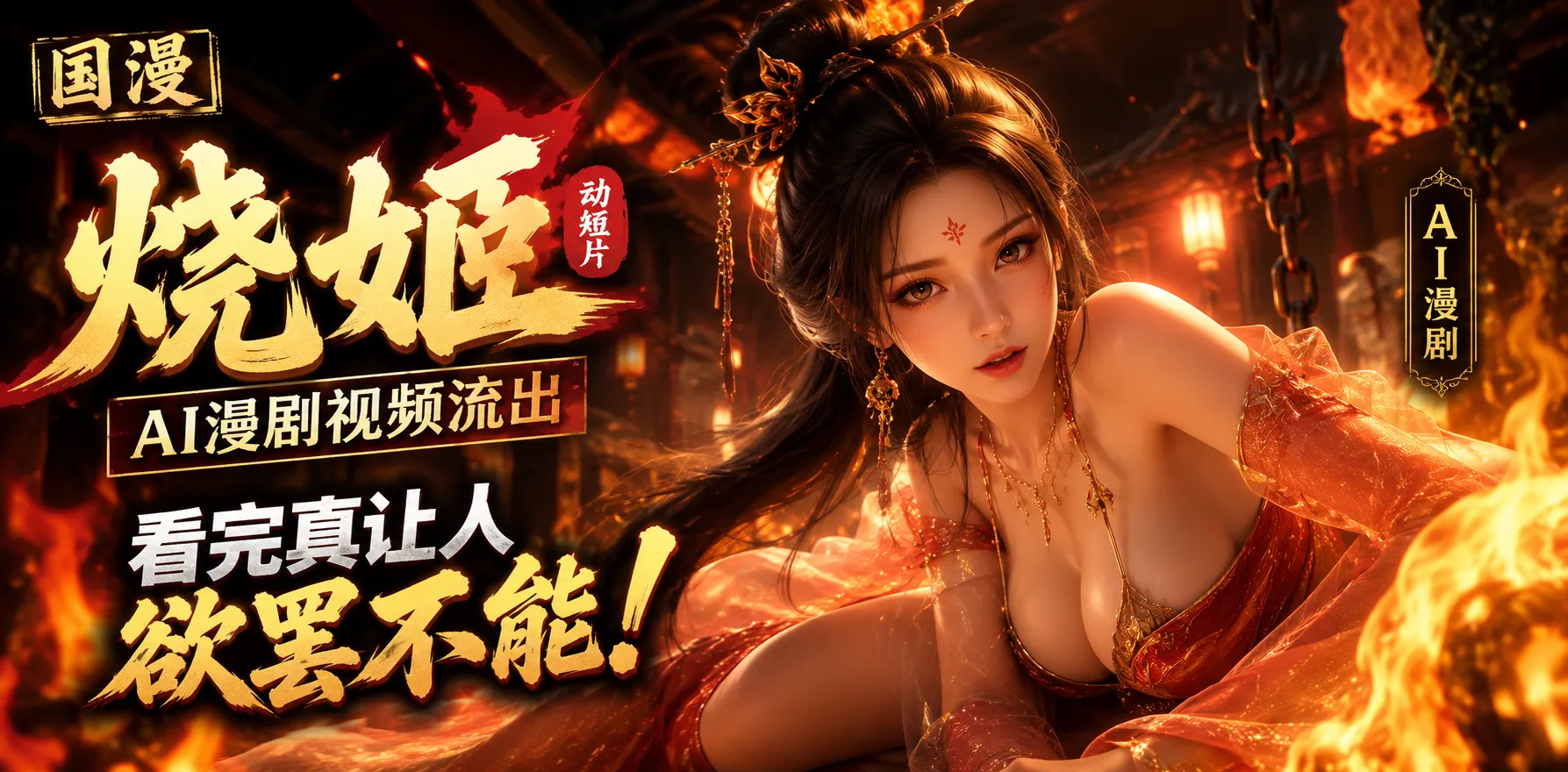 国漫烧姬 AI漫剧 巨乳美女在床上被无套肉棒粗暴抽插 身上沾满精液的姿态真是骚