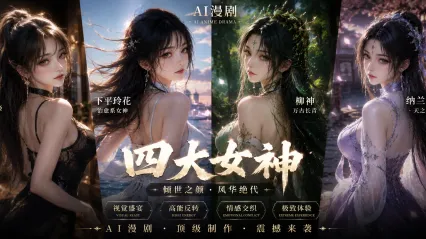 下平玲花 柳神 纳兰嫣然 TAE AI漫剧 三位巨乳美女同时主动骑乘肉棒 配合音乐节奏疯狂榨精内射 封面