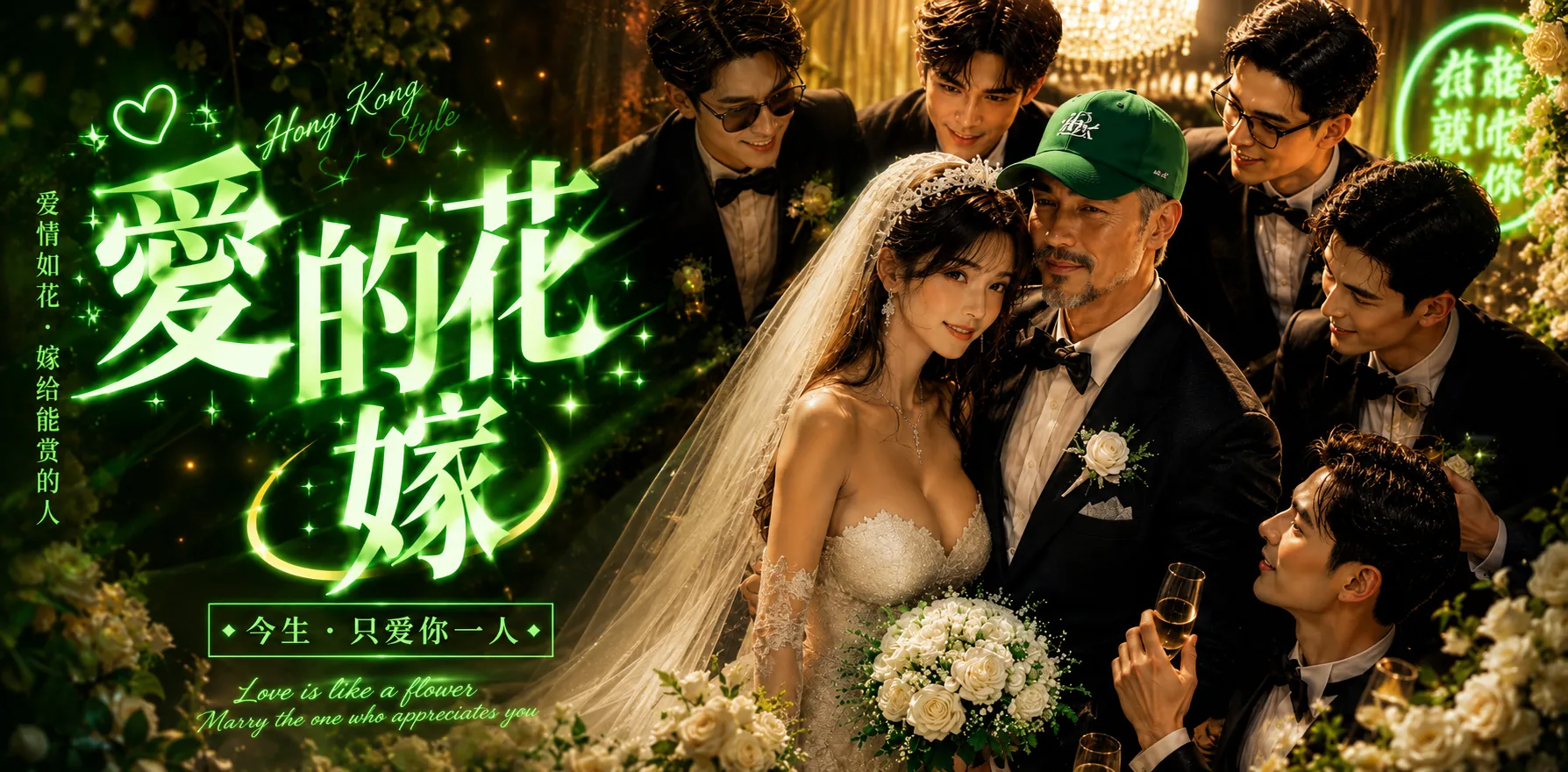 爱的花嫁 AI短剧完整版 性感新娘在婚礼中诱惑男人 调教成母狗当众给新郎戴绿帽 露出骚逼被大鸡巴猛操内射