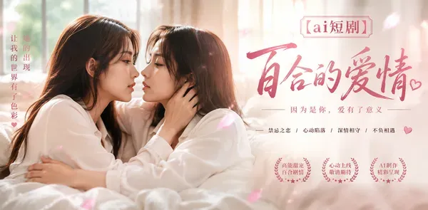 百合的爱情 AI短剧 极致甜虐 两美女双手被绑甜蜜肉体交缠 全身舔舐调情互磨豆腐湿身高潮