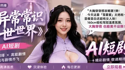 将露出大乳头视为极致美丽的异常常识世界 AI短剧 街头随时公开露乳已成常态 巨乳晃动的美好世界 封面