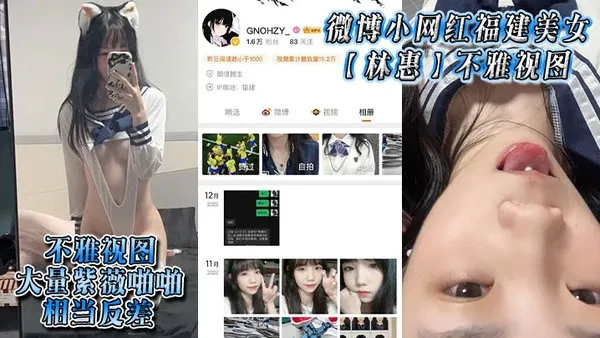微博小网红福建美女林惠不雅视图大量紫薇啪啪相当反差 封面