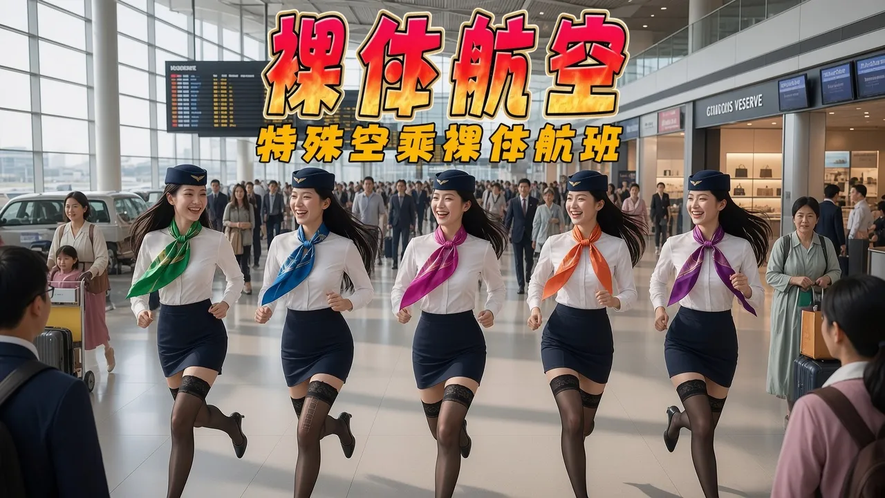 裸体航空 AI成人短剧 特殊空乘裸体航班 飞机上美女空姐裸露上空举办淫趴 视觉盛宴大饱眼福 封面