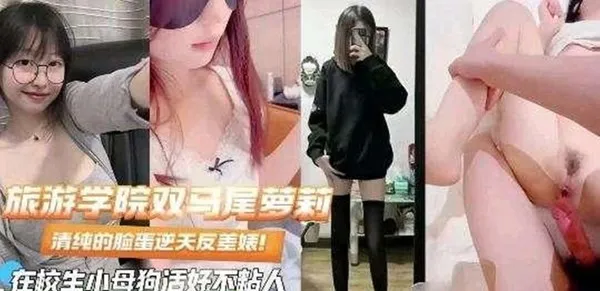 旅游学院的双马尾学妹太反差了 长得像萝莉床上完全就是个小母狗 封面
